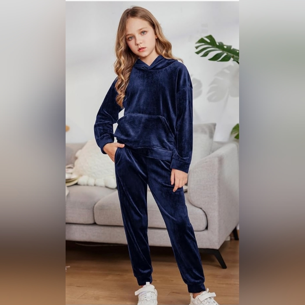 C9 by Champion Purple/Blue Velour Hoodie and Joggers Set Size S
